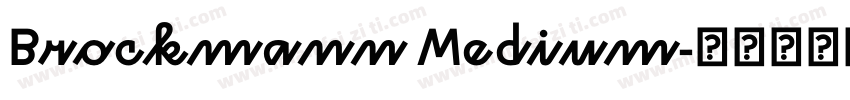 Brockmann Medium字体转换
